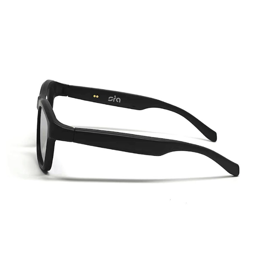 SIA Smart UV Sun Glasses with Color Change System, Speaker, and AI Translation - Blue Lens