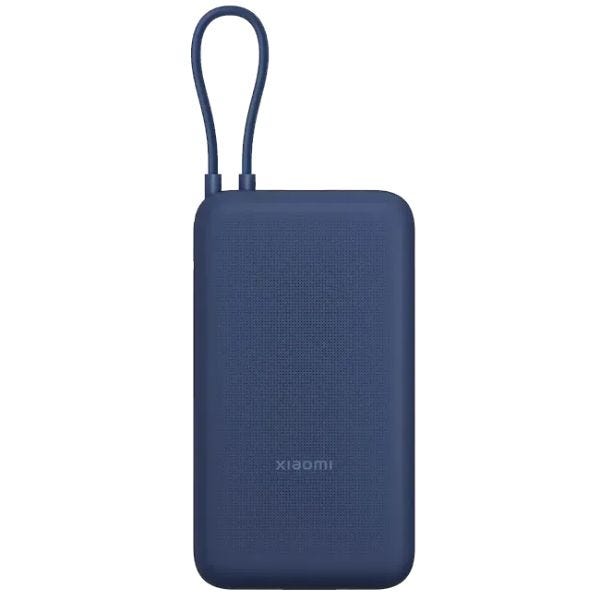 Xiaomi Power Bank 20000mAh 33W, Integrated Cable, 33W Fast Charging - Blue