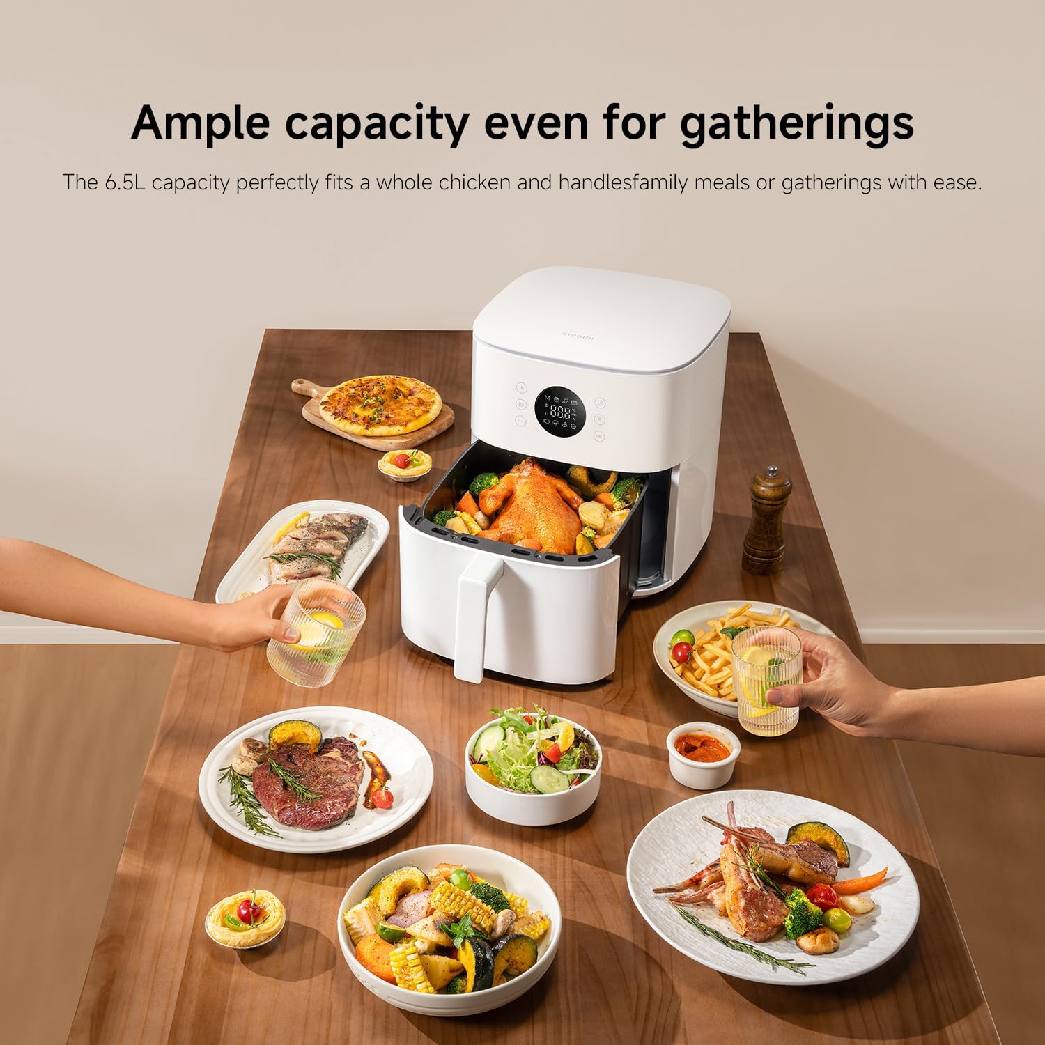 Xiaomi Air Fryer 6.5L Black UK, 1700W Power - Black