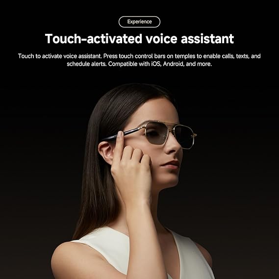 Xiaomi Mijia Smart Audio Glasses Pilot-Style - Black