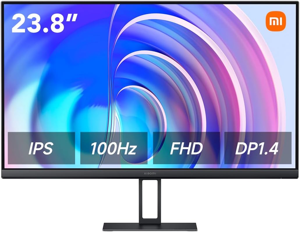 Xiaomi Monitor A24i Display 23.8" Full HD 1920x1080 IPS Panel 100Hz Ultra Thin - Black