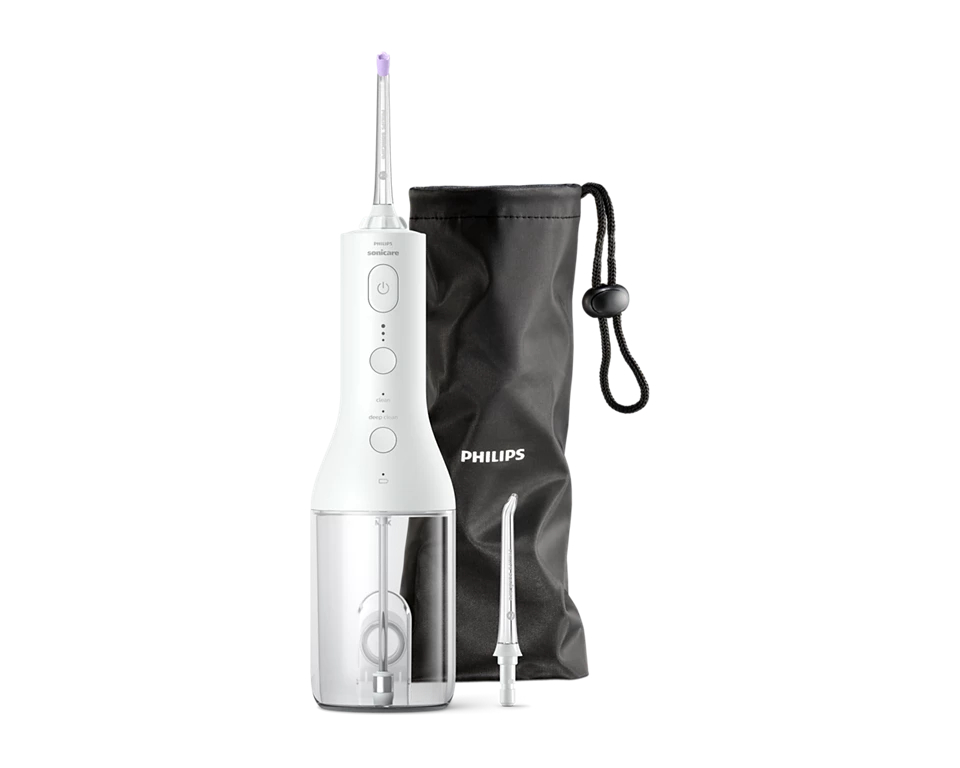Philips Sonicare Cordless Power Flosser 3000 Oral Irrigator High End - White
