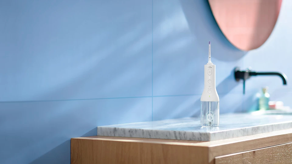 Philips Sonicare Cordless Power Flosser 3000 Oral Irrigator High End - White