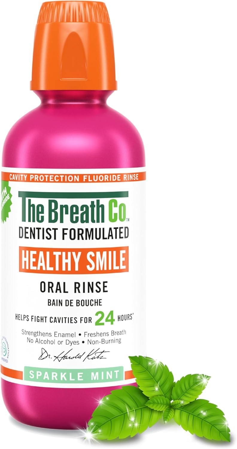 The Breath Co. Healthy Smile Sparkling Mint Mouthwash - 500ml