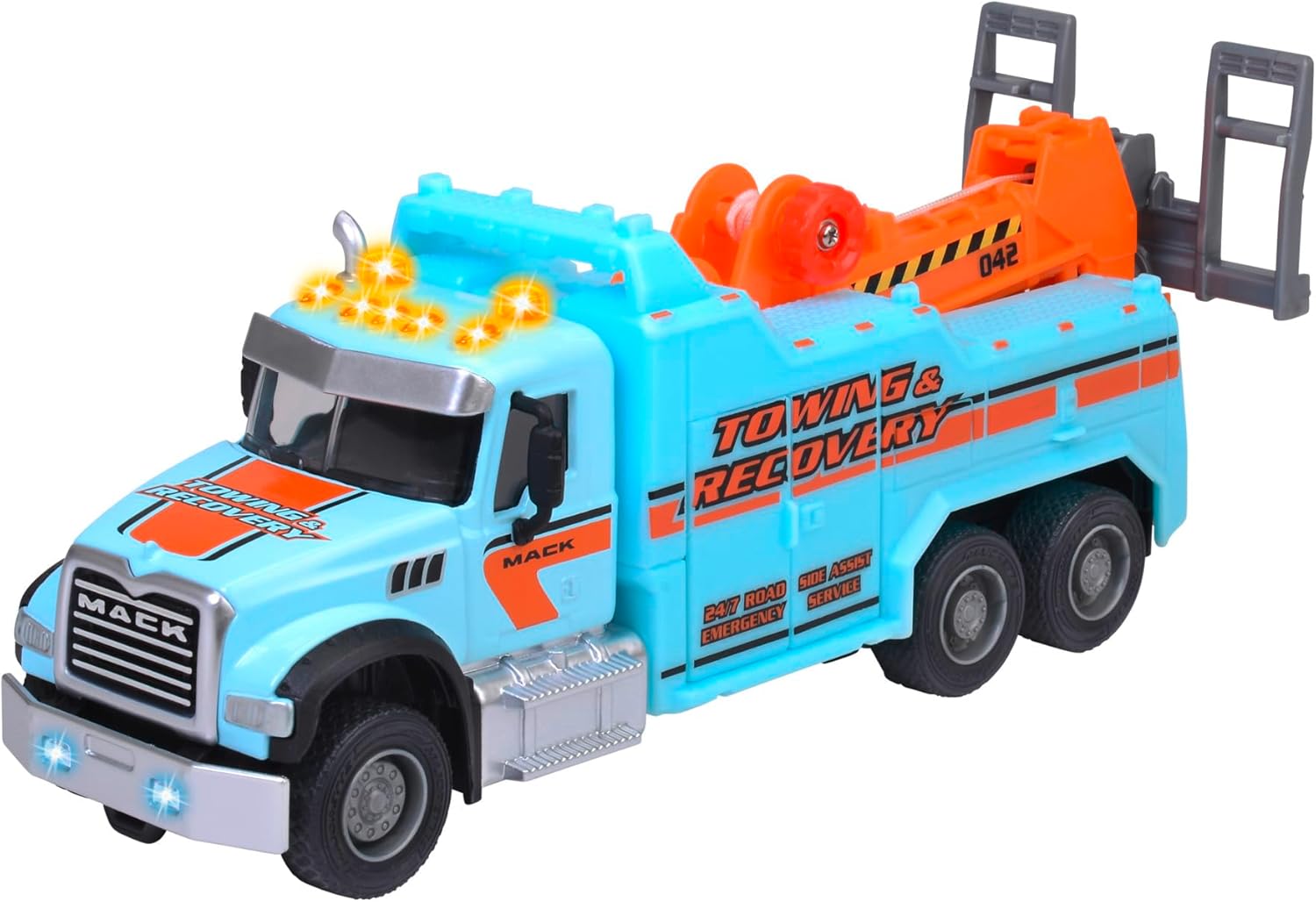 Majorette Mack Granite Tow Truck with Lights & Sounds