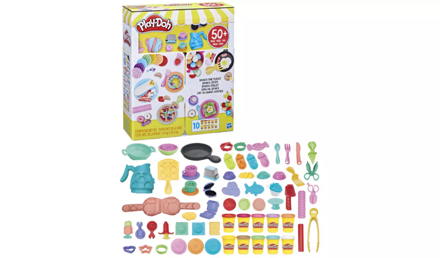 Hasbro Play-Doh Brunch Time Kitchen Playset - 54 Play Kitchen Accessories