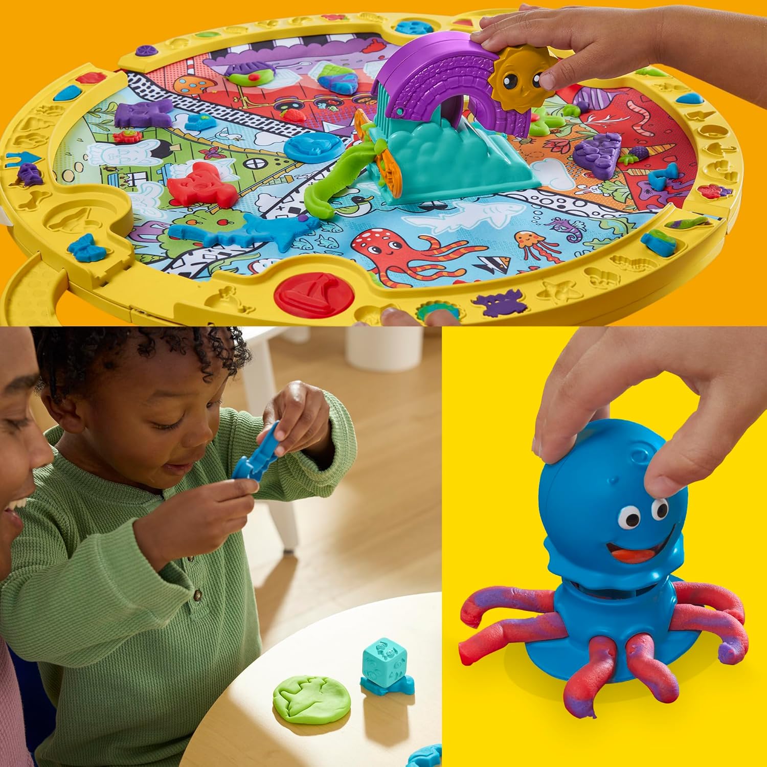 Hasbro Play-Doh Imagine Anywhere Starter Set Fold N Go Playmat - 24pc
