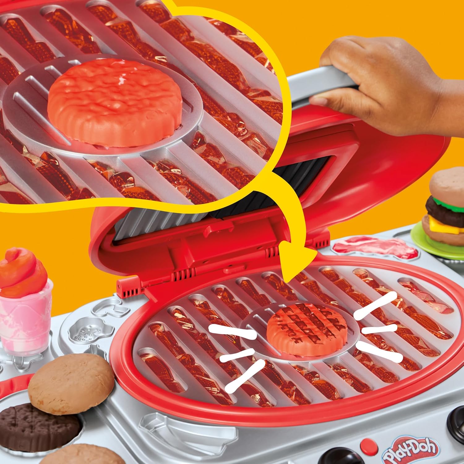 Hasbro Play-Doh Sizzlin' Grill Playset - 27pc