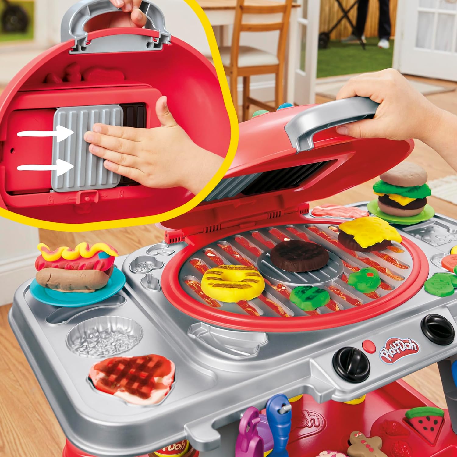 Hasbro Play-Doh Sizzlin' Grill Playset - 27pc