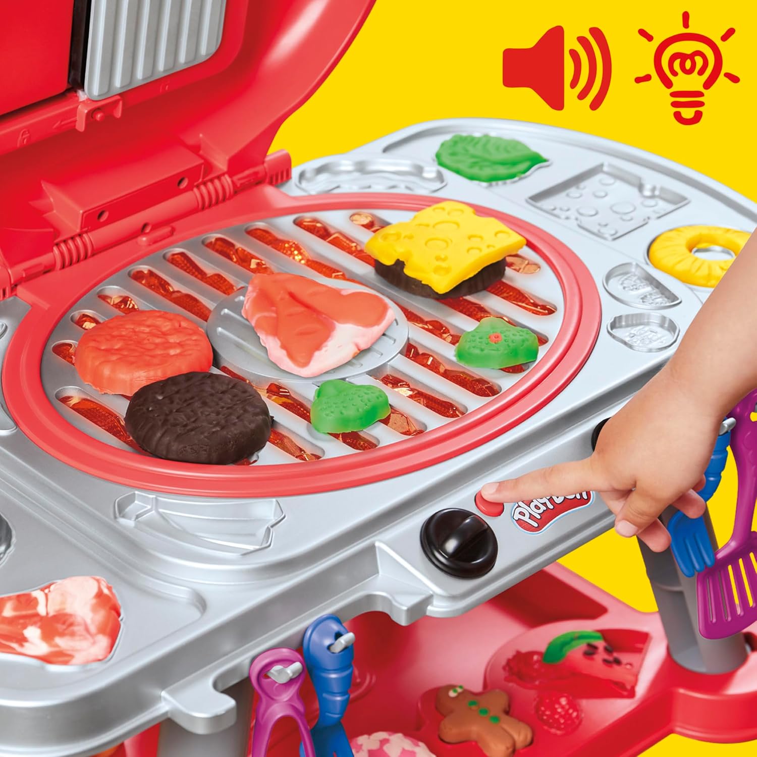 Hasbro Play-Doh Sizzlin' Grill Playset - 27pc