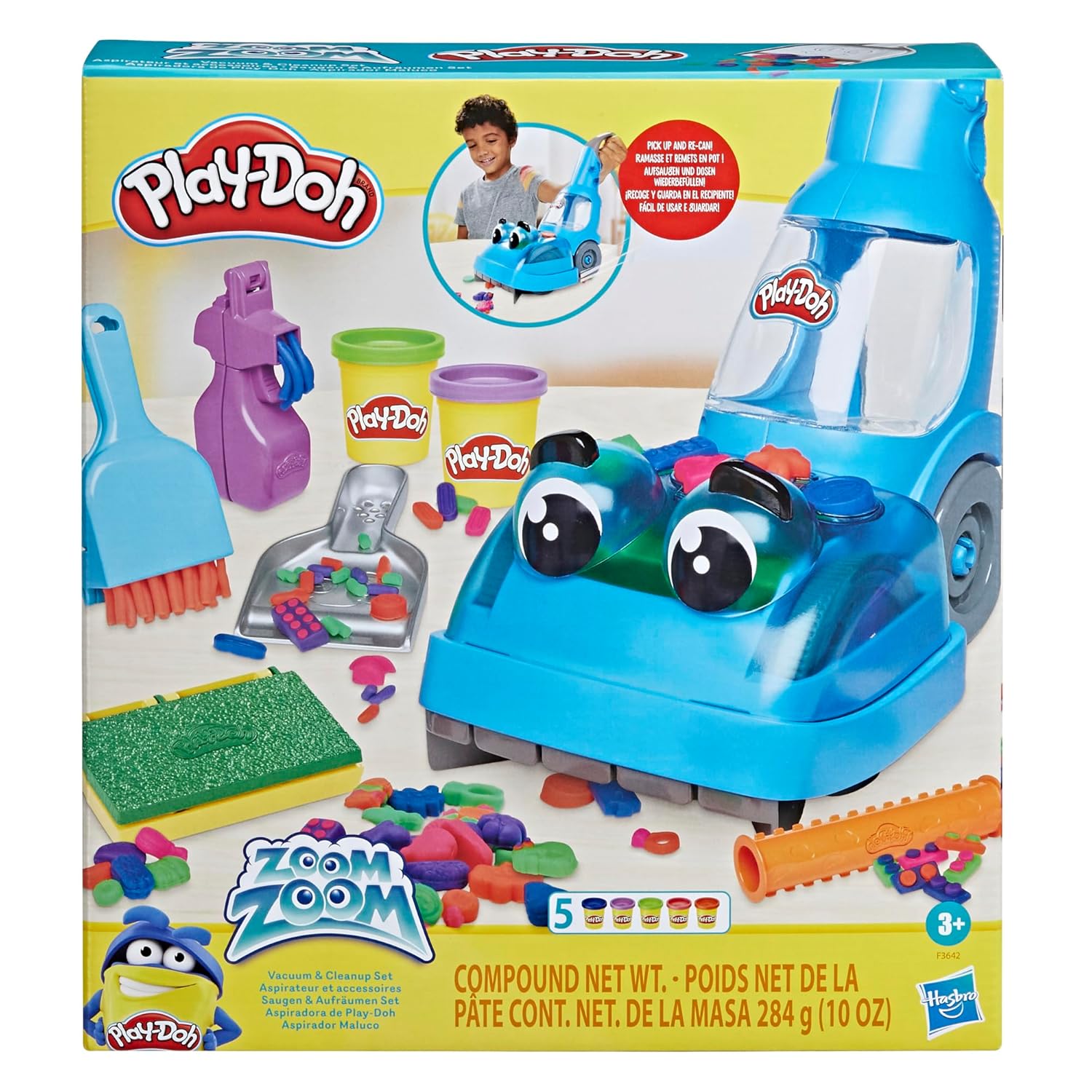 Play-Doh Hasbro Zoom Vacuum Cleaner and Cleanup Kit