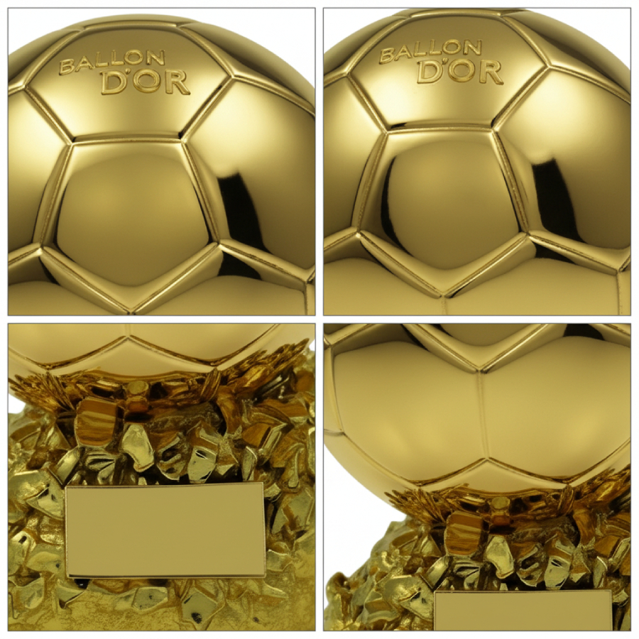 Football Ballon d'Or Trophy - 23Cm