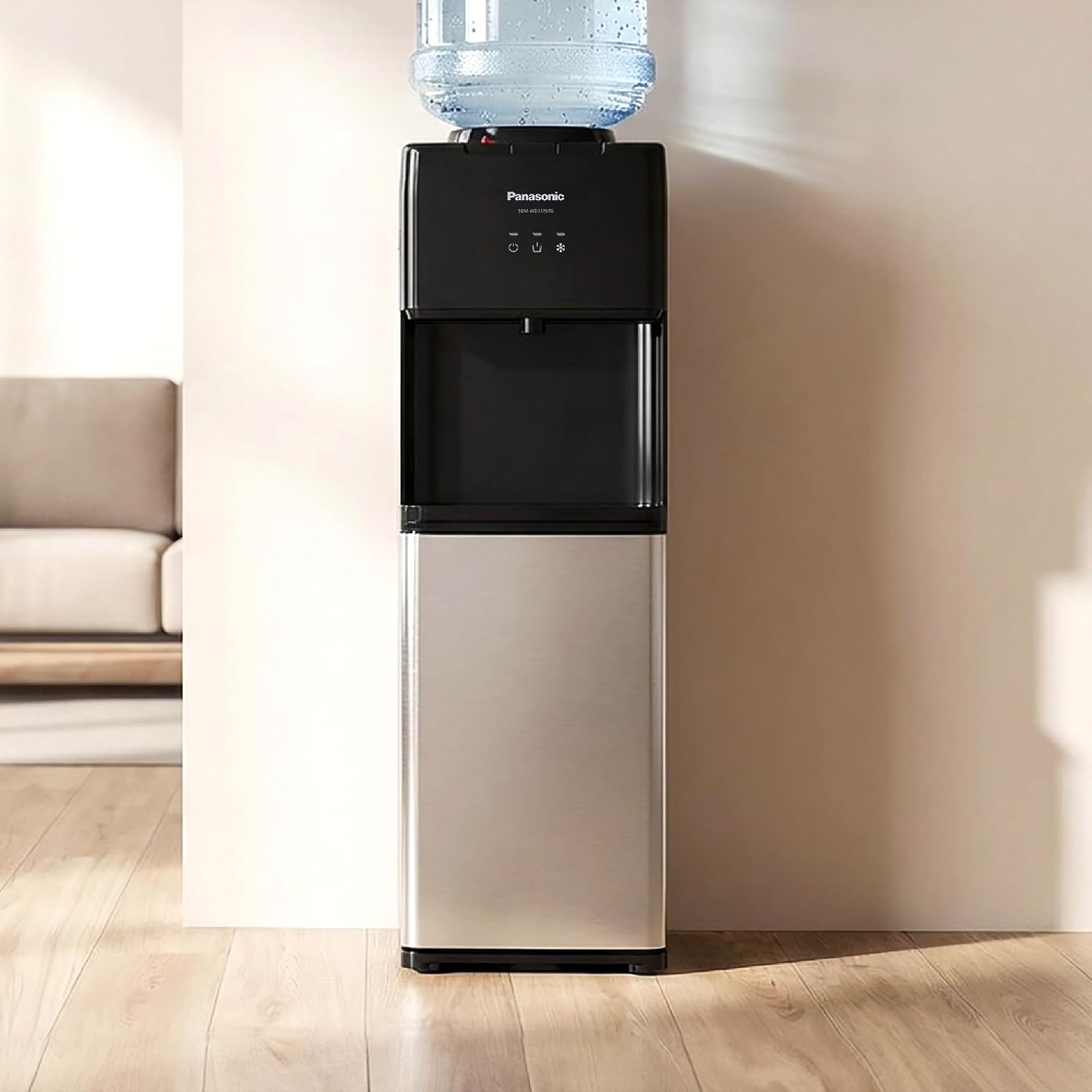 Panasonic Top Loading Water Dispenser, 20L Cabinet Storage - SDM-WD3225TG