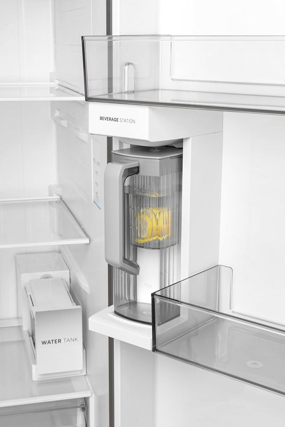 Midea Side-by-Side Refrigerator, Auto Ice Maker, Smart Wi-Fi Connectivity, Silver - MDRS925CIE46M