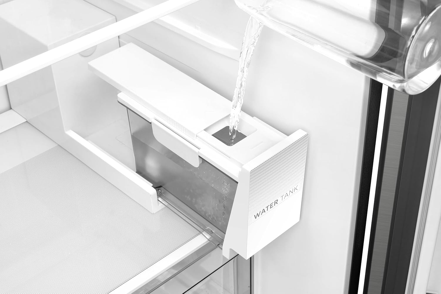 Midea Side-by-Side Refrigerator, Auto Ice Maker, Smart Wi-Fi Connectivity, Silver - MDRS925CIE46M