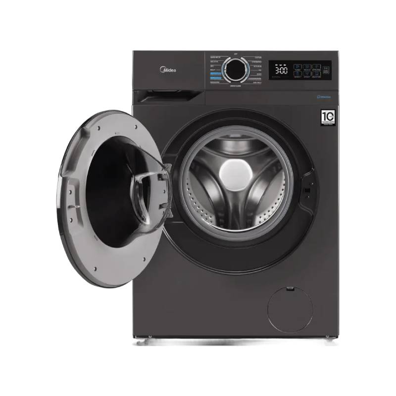 Midea 8KG Front Load Washing Machine With BLDC Inverter Motor, 1400 RPM - MF110W80B/T-GCC