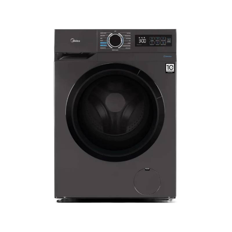 Midea 8KG Front Load Washing Machine With BLDC Inverter Motor, 1400 RPM - MF110W80B/T-GCC