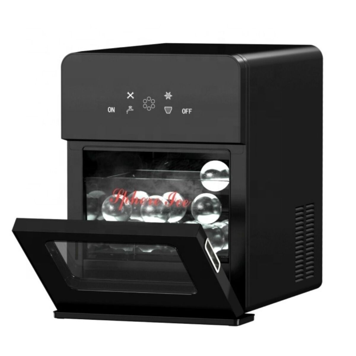 Orca Sphere Ice Maker, 1.7L, Black - ORKIM001B
