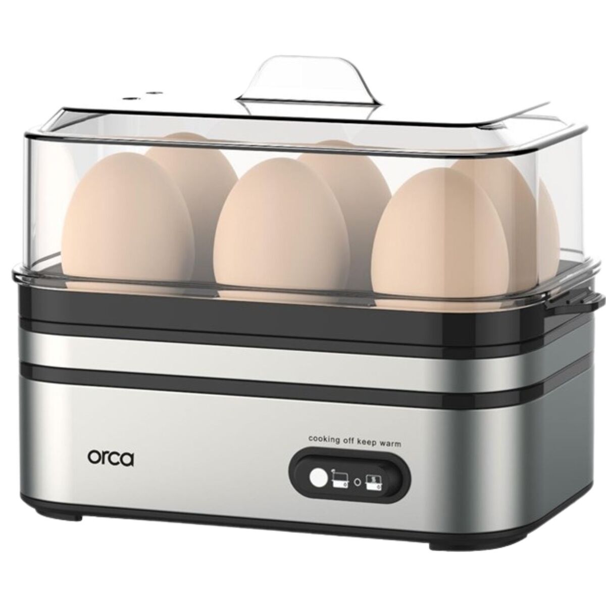 Orca Egg Boiler 6 Eggs 400W, Stainless Steel - OR-EB-KY305