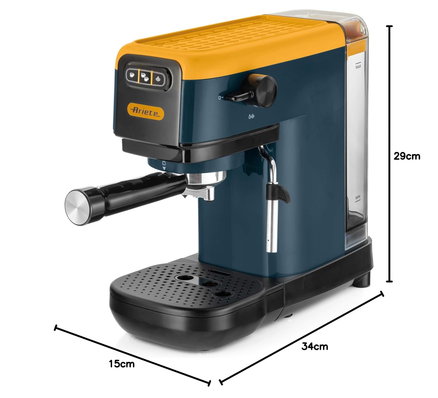 Ariete Espresso Coffee Machine 1300W - Yellow