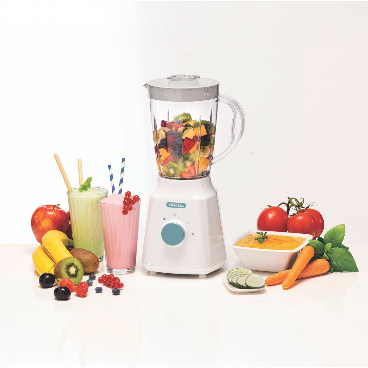 Ariete Blender With 2 Mill Power 500W 2 Speeds, White - MOD0564/2