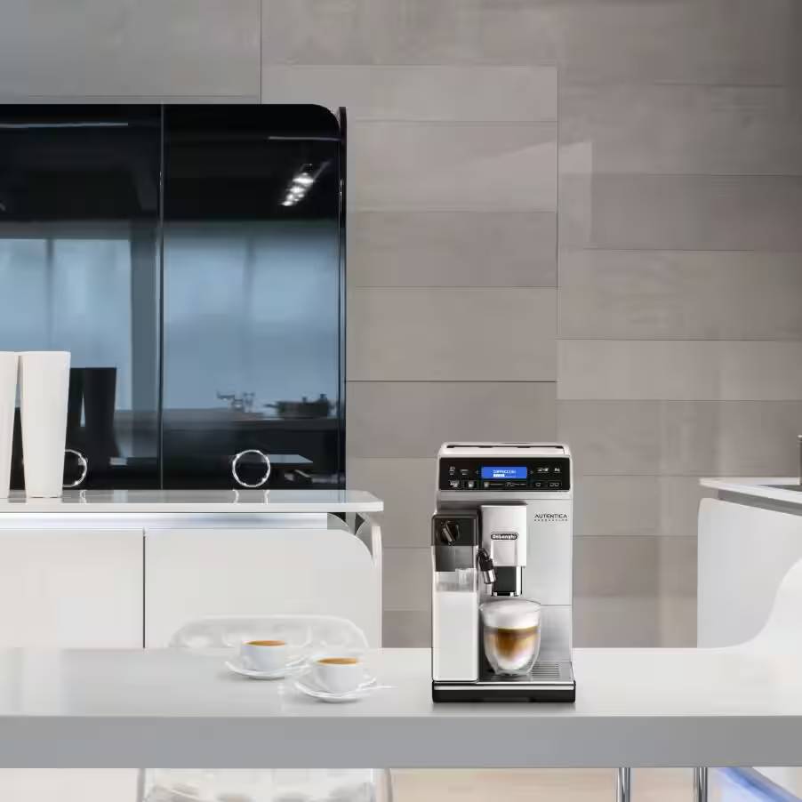 De'Longhi Autentica Cappuccino Fully Automatic Coffee Machine, Silver/Black - ETAM29.660.SB