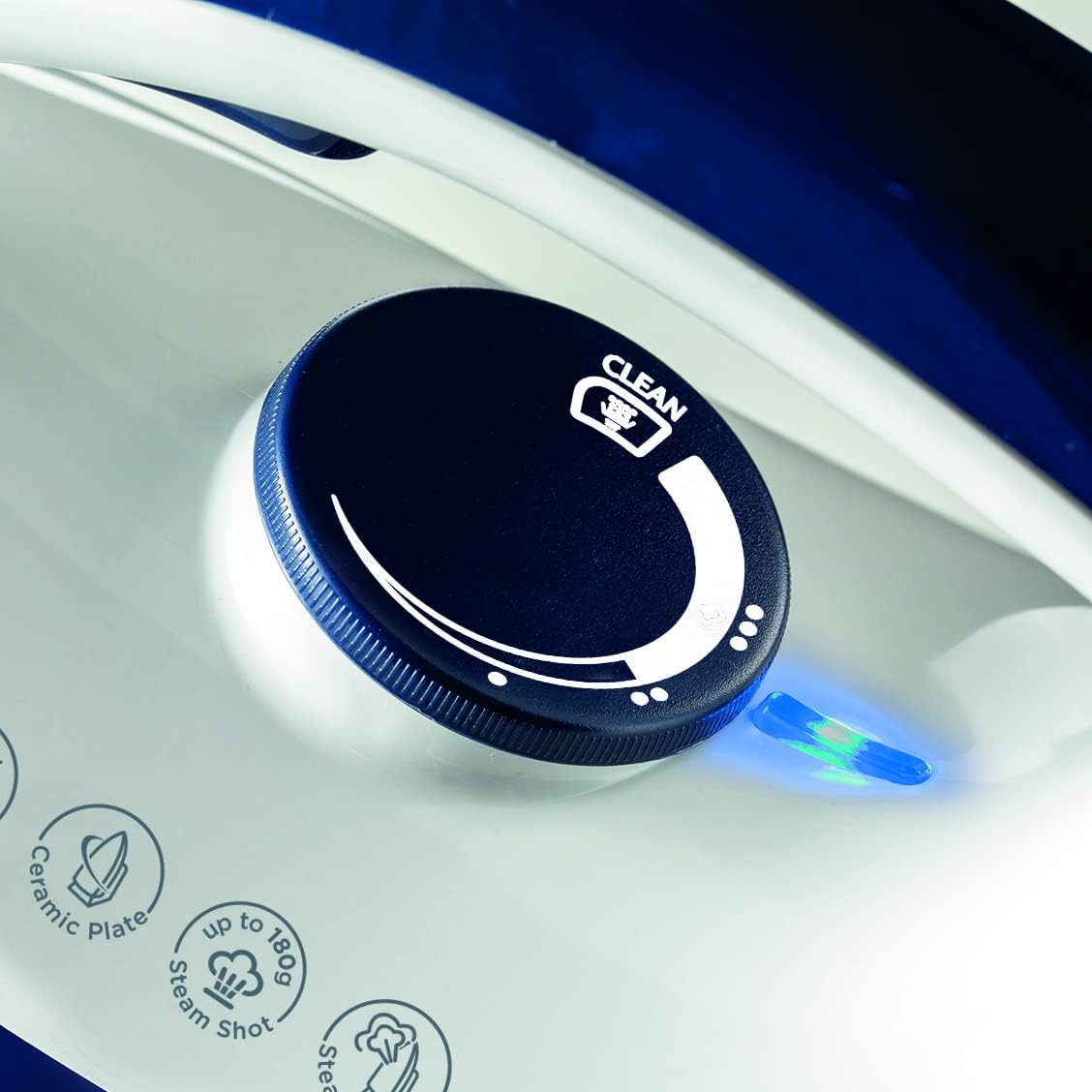 Kenwood Stem Iron 2600 Watts 1.8 Liters, White/Blue - SSP20.000WB