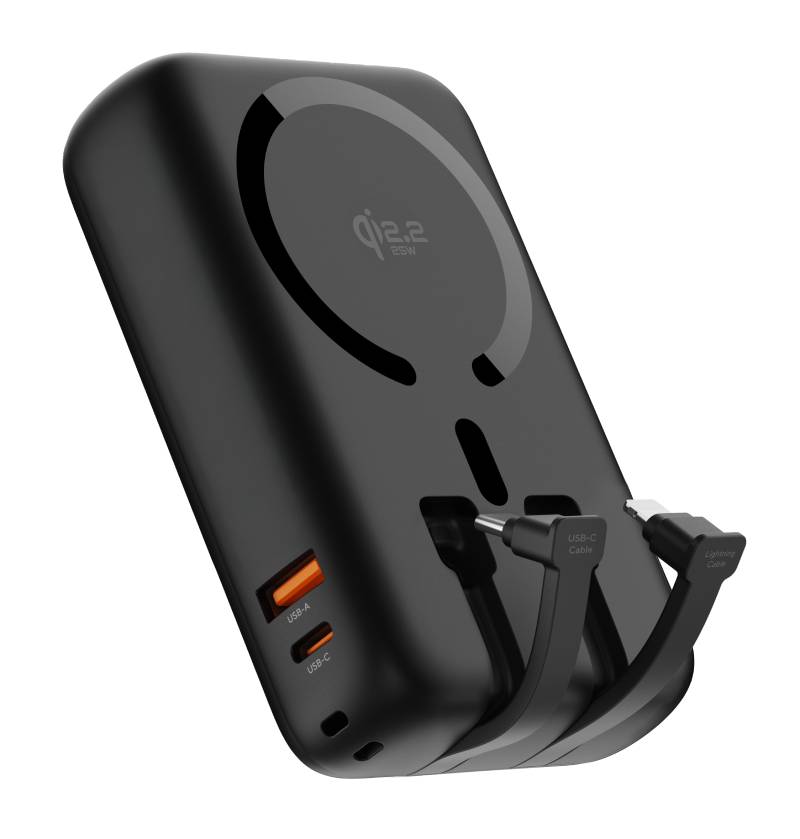 iEngage Qi2 20000mAh Ultra Fast Charging PD 65W PowerBank - Black
