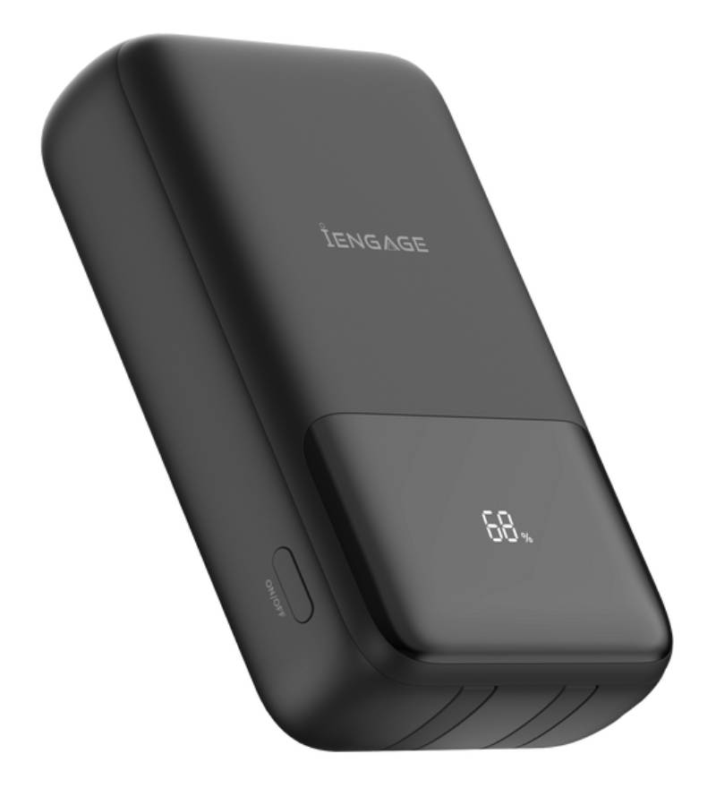 iEngage Qi2 20000mAh Ultra Fast Charging PD 65W PowerBank - Black