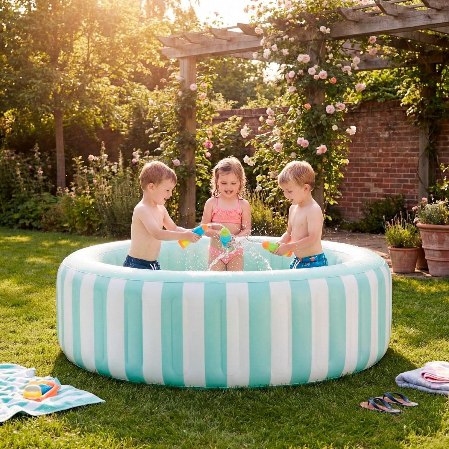 INTEX Coastal Luxe Paddling Pool - 462 Liters