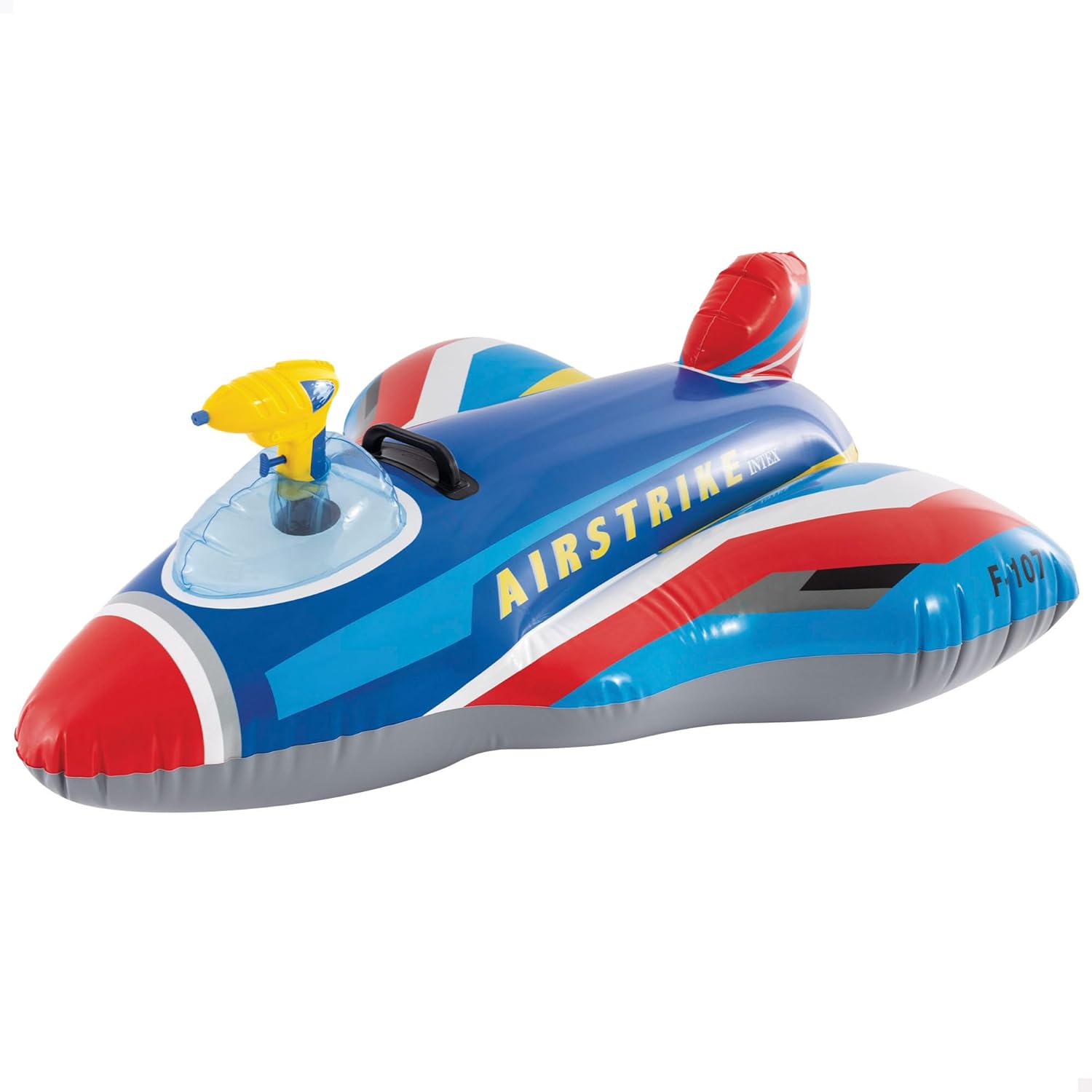 Intex Inflatable Jet Fighter, Ride-On Airplane Float with Water Launcher