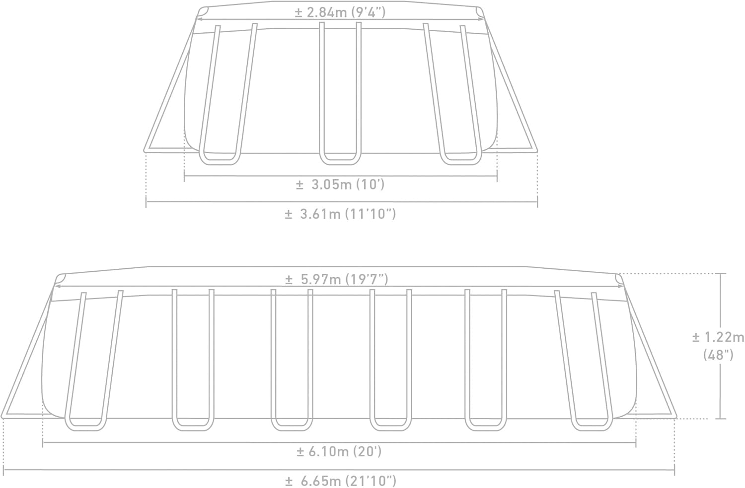 Intex Oval Shape Prism Frame Pool Set