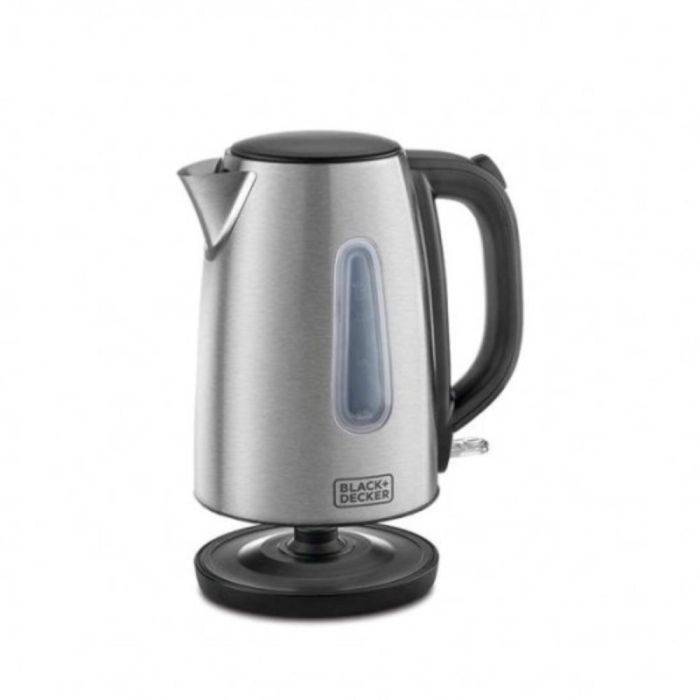 Black & Decker Concealed Stainless Steel Kettle 1.7L, Black & Silver - 2200W