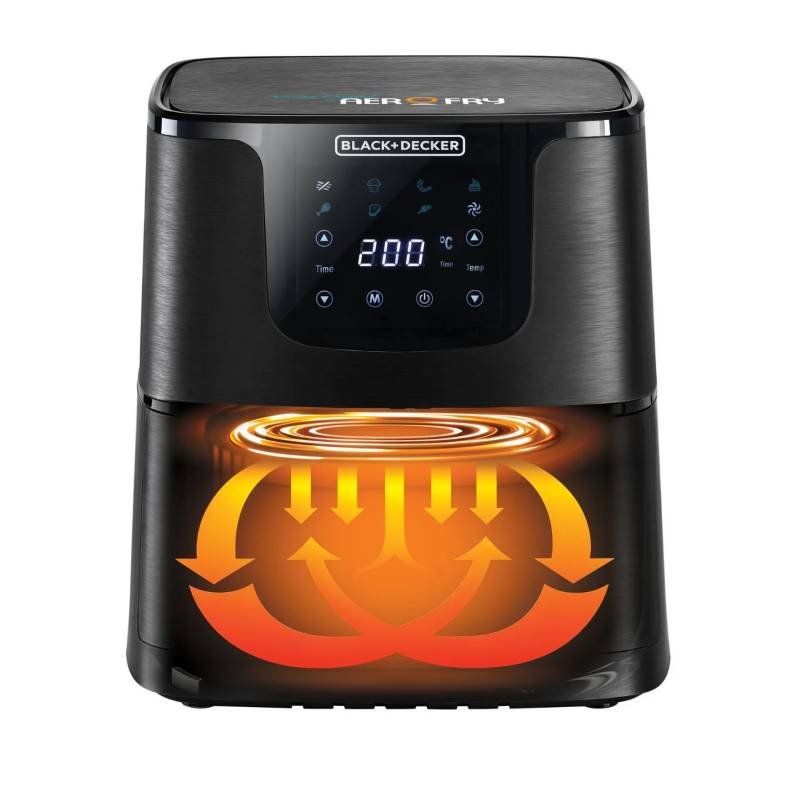 Black + Decker 7 in 1 Multifunction Grand Digital Air Fryer, 1700W - Black