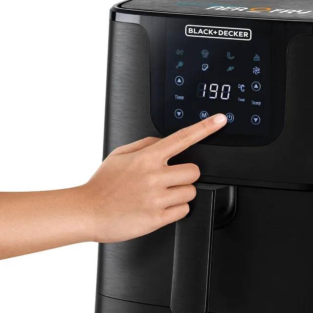 Black + Decker 7 in 1 Multifunction Grand Digital Air Fryer, 1700W - Black