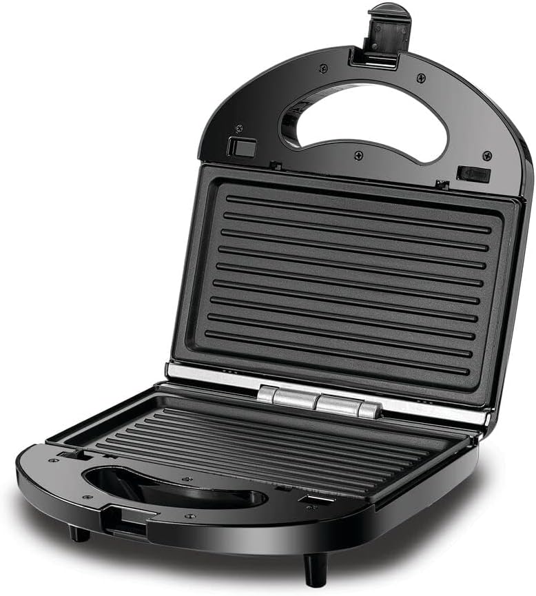 Black + Decker 2-in-1 Sandwich Maker and Grill, 780W - Black
