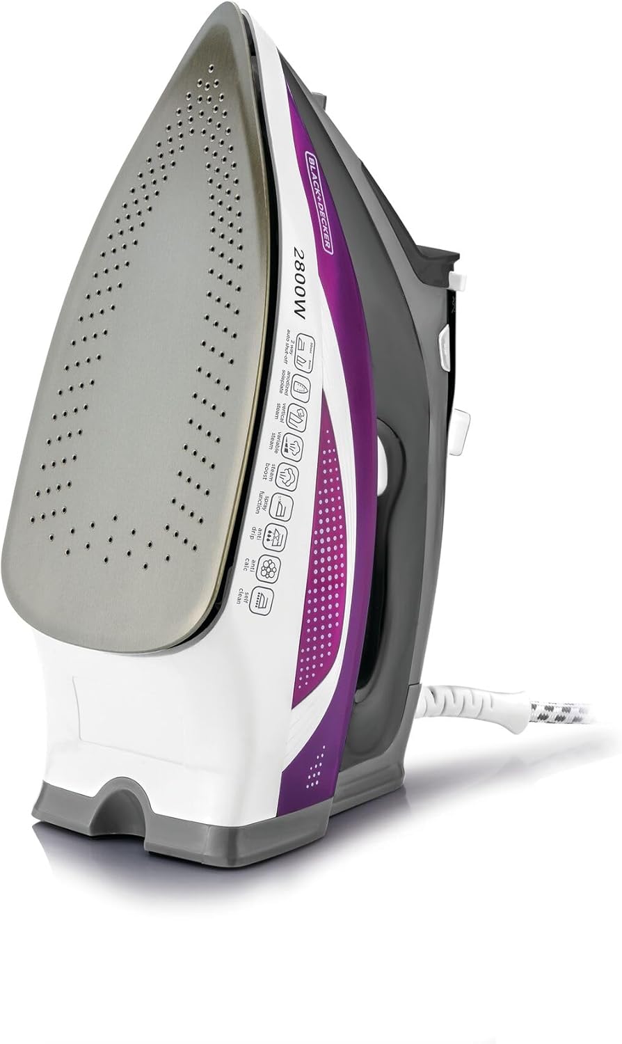 Black + Decker Digital Steam Iron with Anodized Soleplate - 2800W