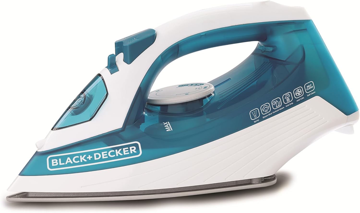 Black + Decker Steam Iron with Nonstick Soleplate - 1600 W