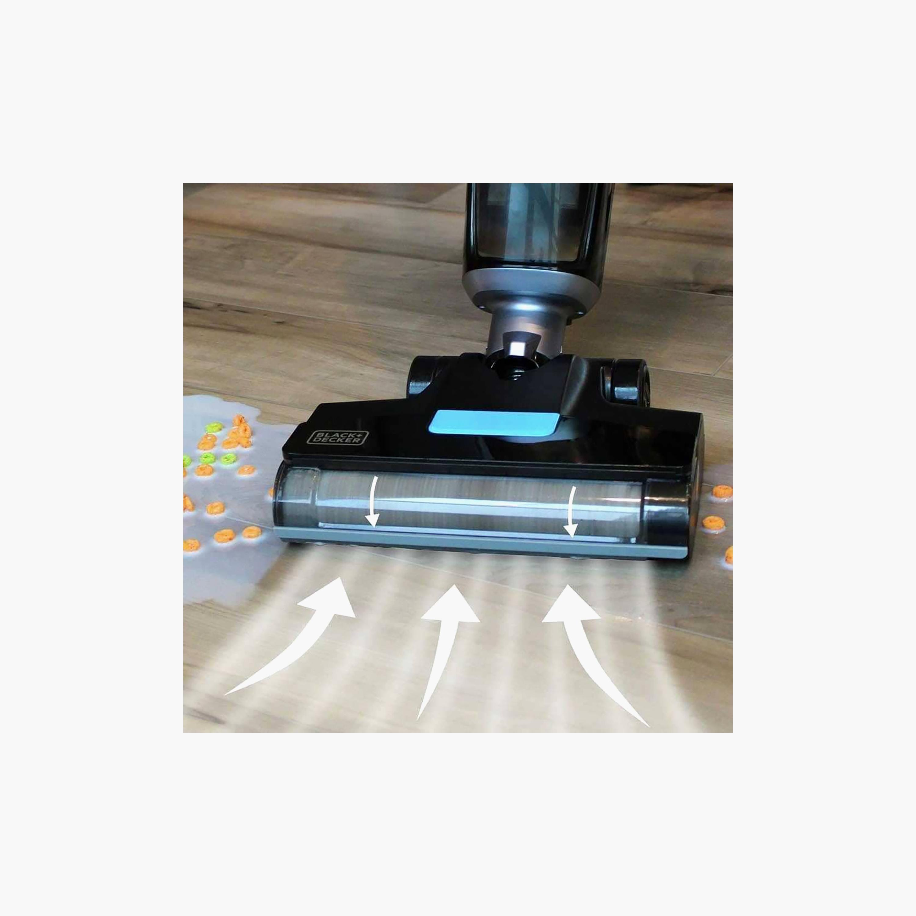 Black + Decker Cordless Wet Dry Vacuum Cleaner and Mop - Blue