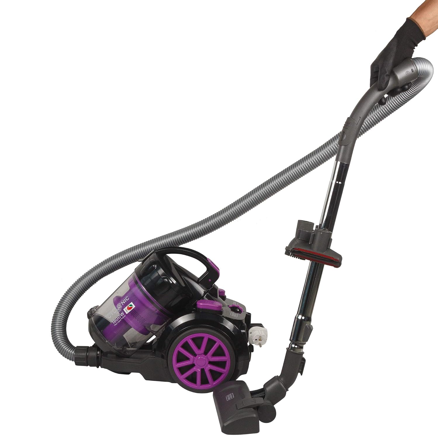 Black + Decker 1800W Cannister Multicyclonic Bagless Vacuum Cleaner - 2.4L