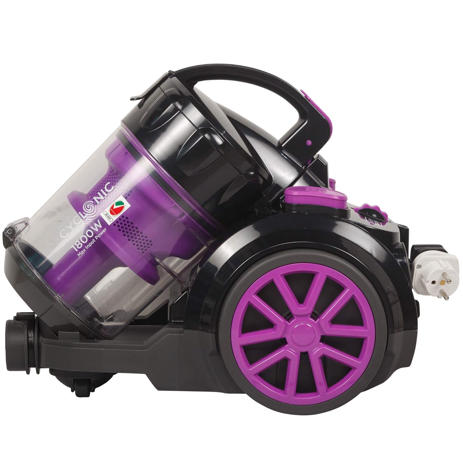 Black + Decker 1800W Cannister Multicyclonic Bagless Vacuum Cleaner - 2.4L