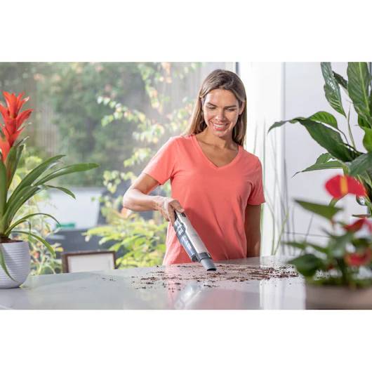 Black + Decker Cordless Slim Dustbuster Handheld Vacuum Cleaner with Digital Motor, Rose Gold - 12V