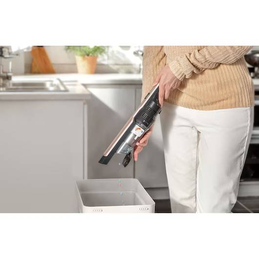 Black + Decker Cordless Slim Dustbuster Handheld Vacuum Cleaner with Digital Motor, Rose Gold - 12V