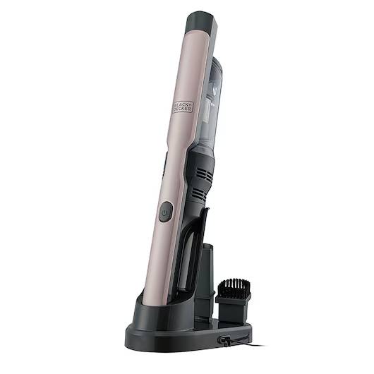 Black + Decker Cordless Slim Dustbuster Handheld Vacuum Cleaner with Digital Motor, Rose Gold - 12V