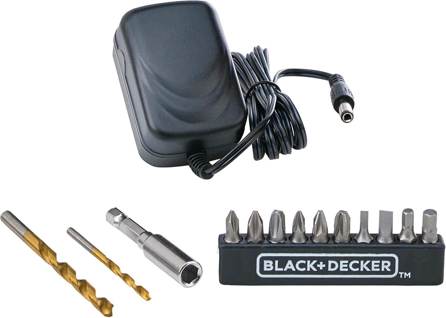 Black + Decker  12V Cordless Drill Driver With 13 Pieces Bits In Kitbox