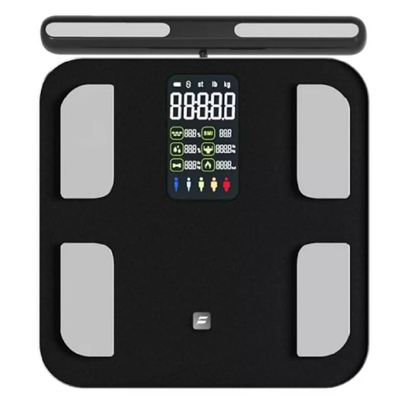 Fitdays 8 Electrode Smart Body Scale Smart Full Body - Black