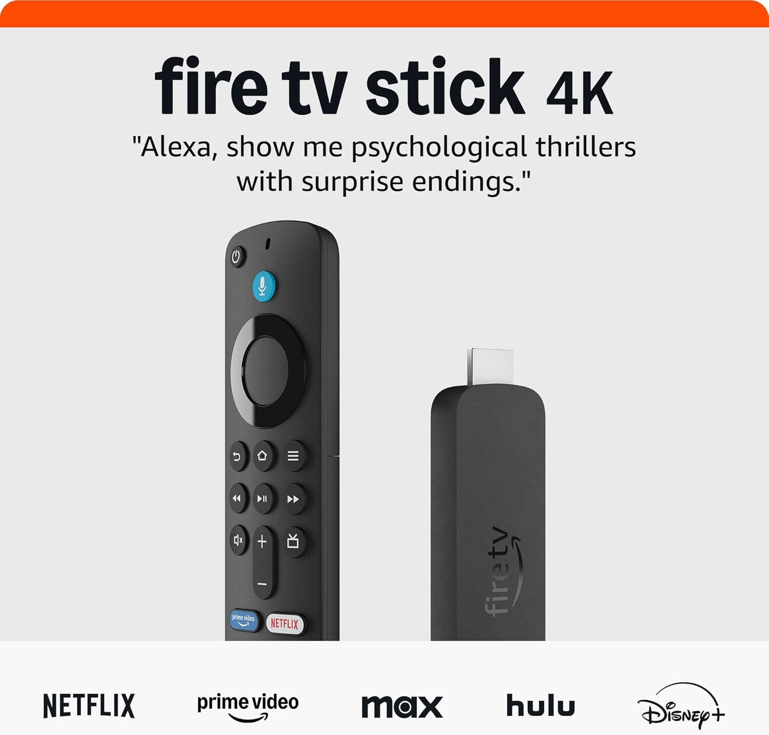 Amazon Streaming Media Player Fire TV Stick 4K, 2nd Gen - Black