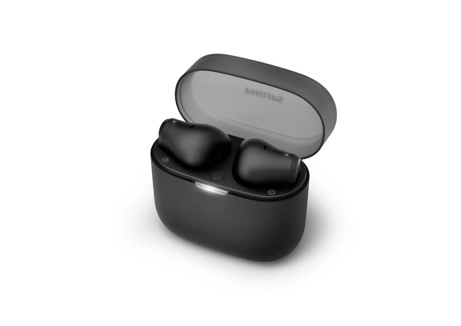 Philips TAT2139BK Wireless Bluetooth Headphones, Clear Calls and Pocket Charging Case - Black