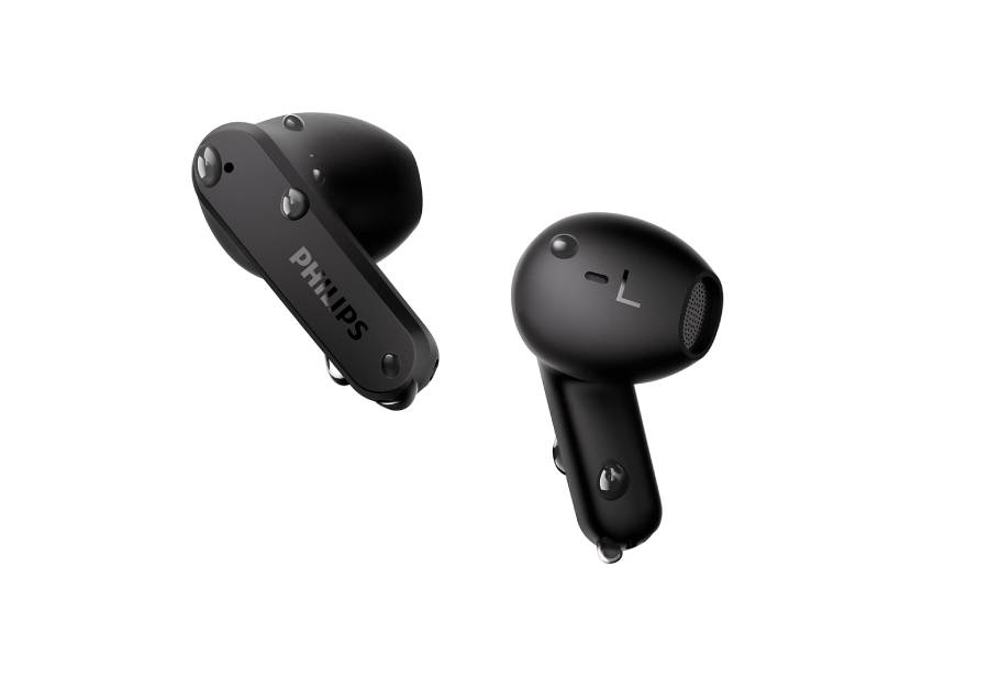 Philips TAT2139BK Wireless Bluetooth Headphones, Clear Calls and Pocket Charging Case - Black