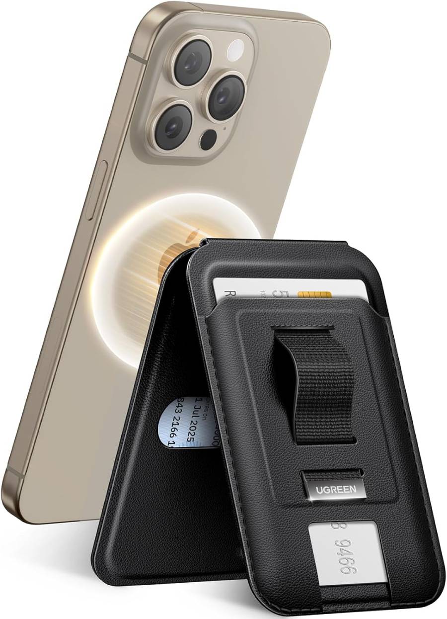 UGREEN Magnetic Wallet with Stand - Black